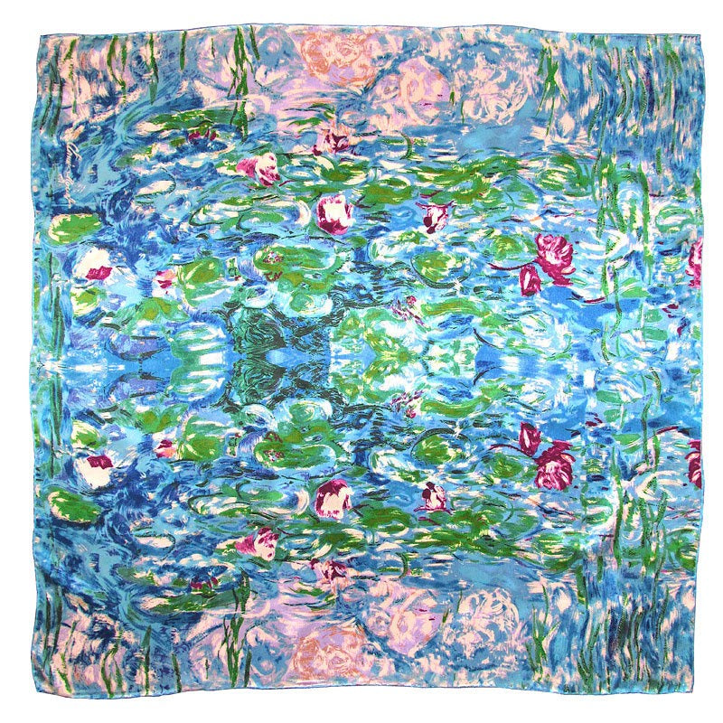 Monet Water Lilies Square Scarf
