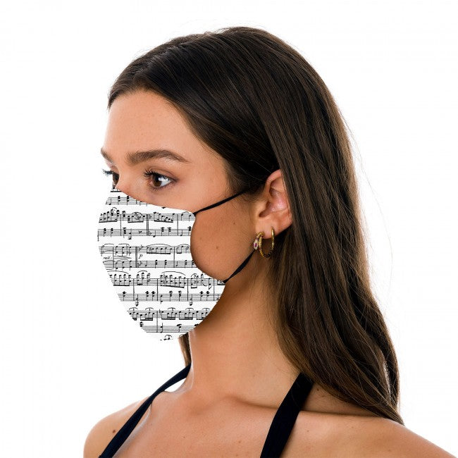 Music Facemask on Model