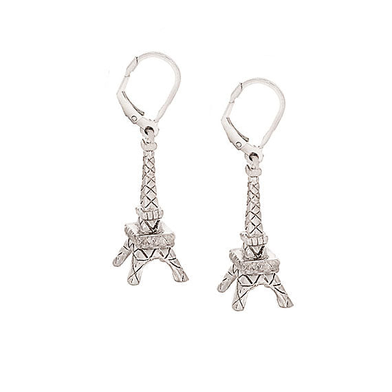 Matching Silver Eiffel Tower Earrings, Sold Separately