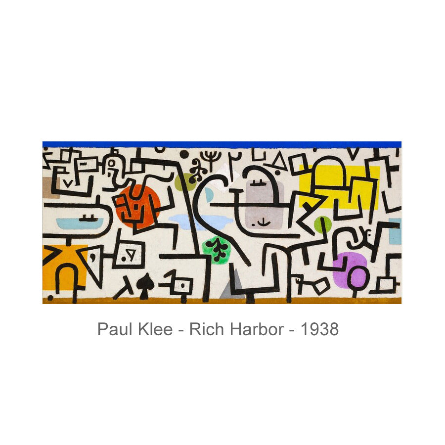 Paul Klee Rich Harbour Chiffon Art Scarf