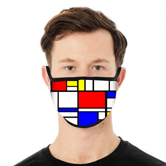 Piet Mondrian Art Facemask Front