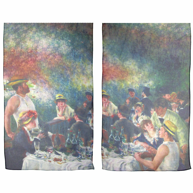 Left & Right side of Renoir Scarf showing the whole scene!