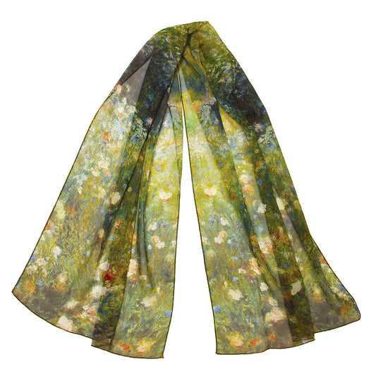 Renoir Summer Landscape Chiffon Scarf