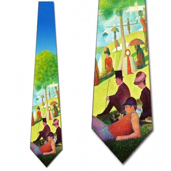 Georges Seurat Sunday Afternoon Art Necktie