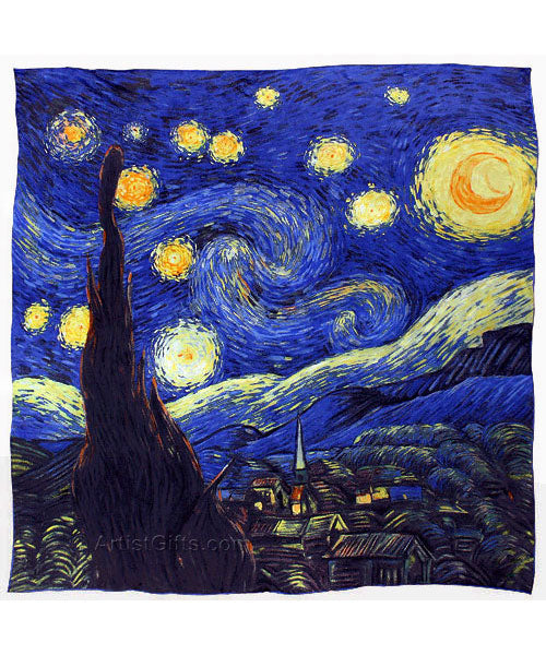 Van Gogh Starry Night Square Scarf