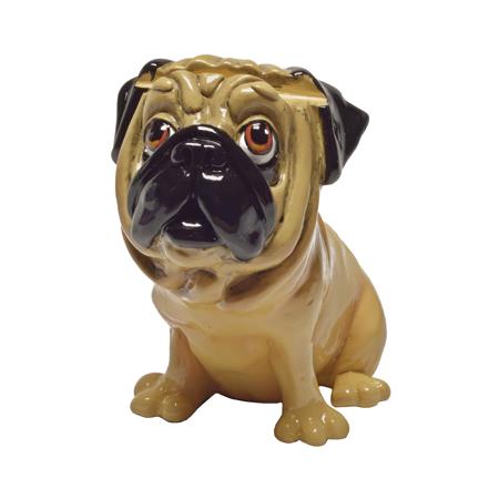 Tan Pug Dog Eyeglass Holder for Desk