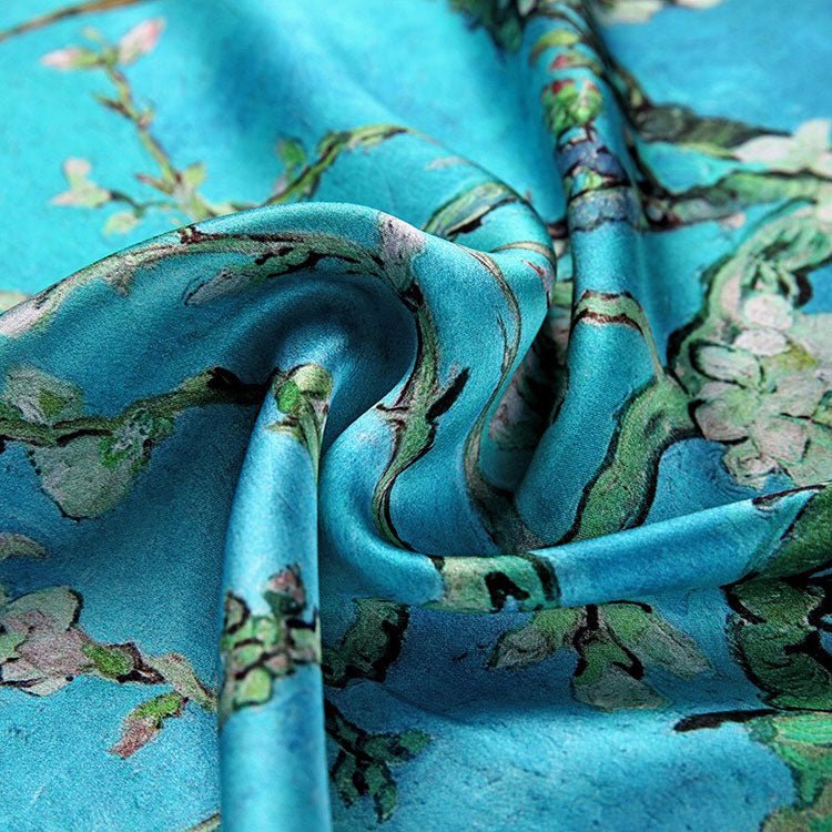 Detail of Van Gogh Almond Blossoms Scarf