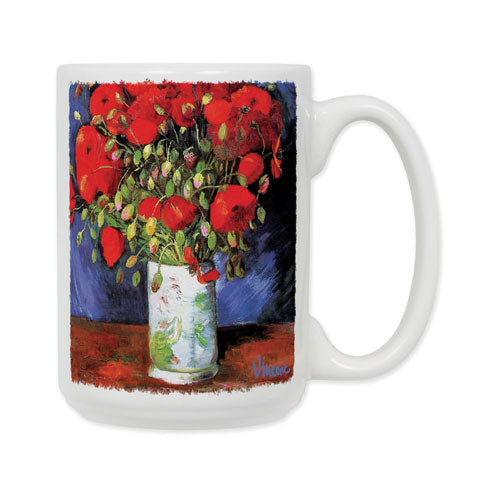 Van Gogh Vase with Poppies Coffee Mug