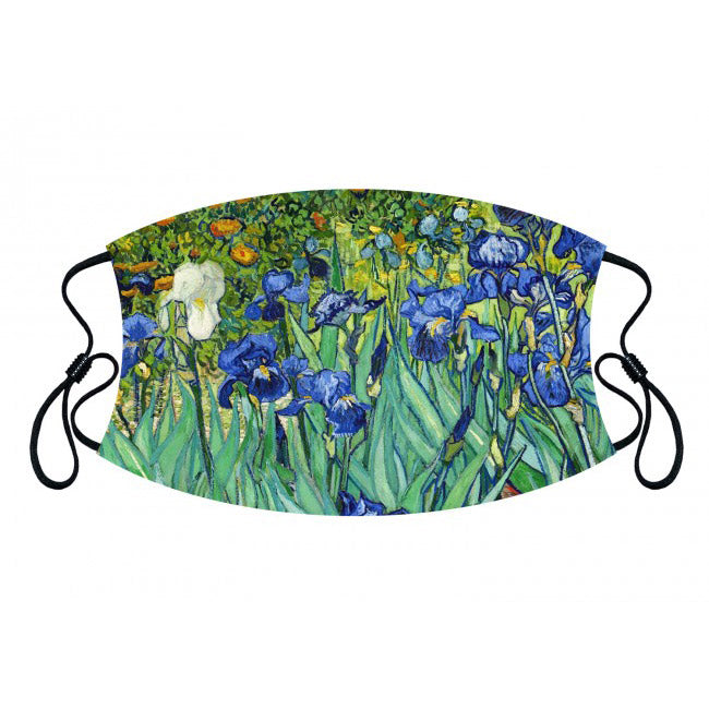 Van Gogh Irises Adjustable Facemask