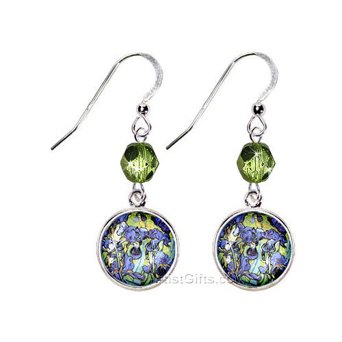 Matching Van Gogh Irises Earrings - Sold Separately