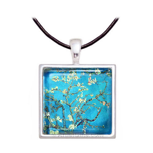 Blossoming Almond Tree Van Gogh Necklace