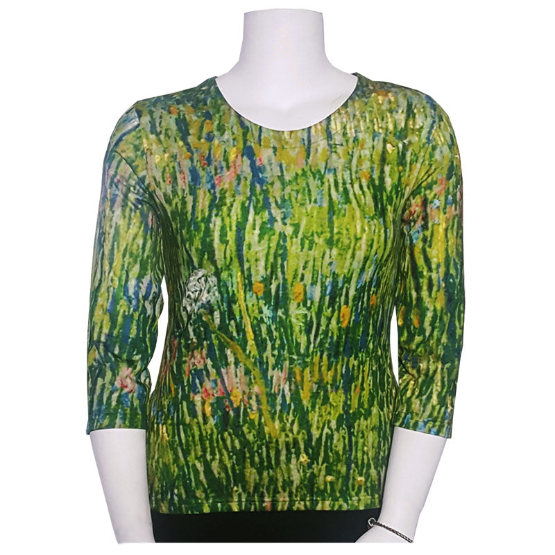 Van Gogh Pasture in Bloom Art Shirt