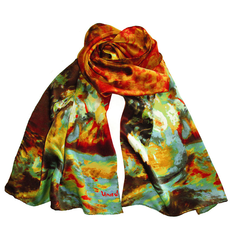 Van Gogh Scarf - Roses And Sunflowers