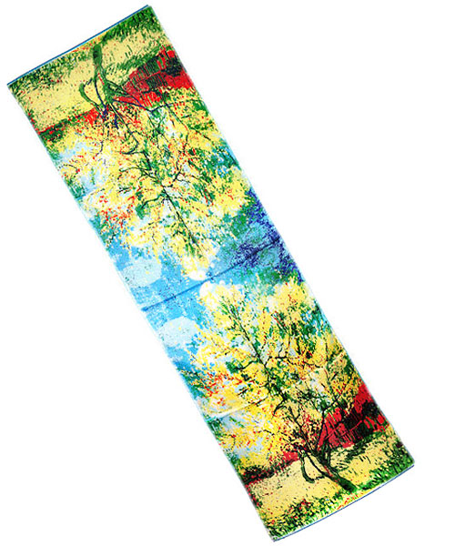 Full View of Van Gogh Orchard Scarf