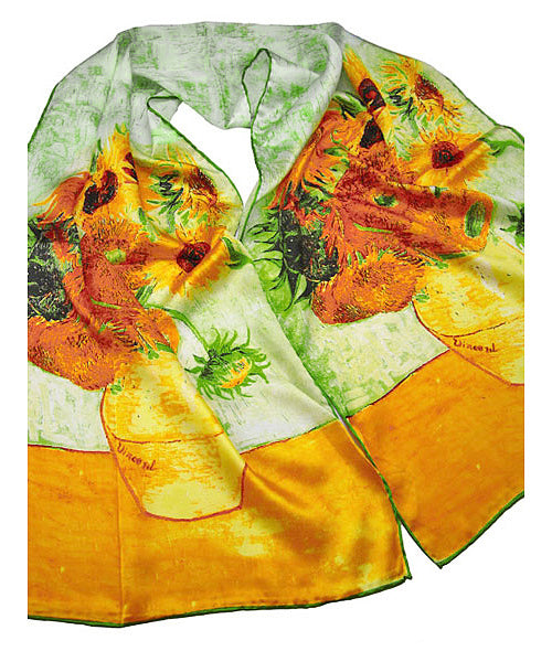 Van Gogh Sunflowers Silk Scarf
