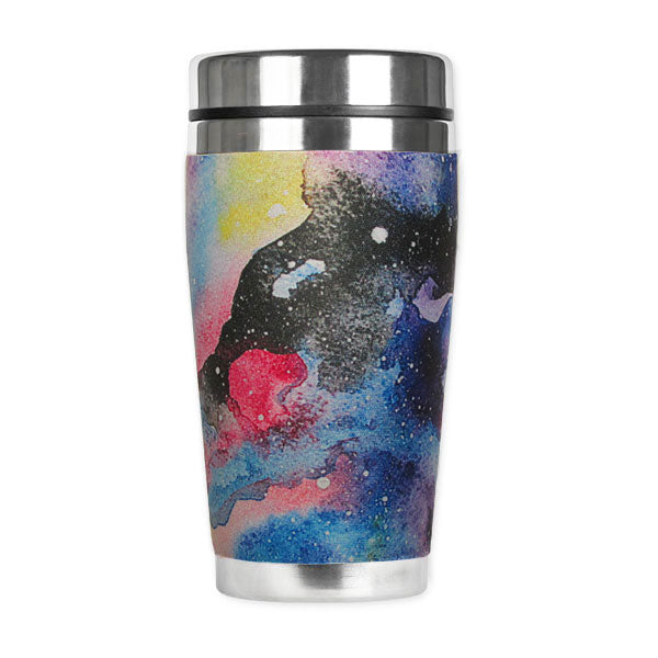 Abstract Watercolor Insulated Travel Mug
